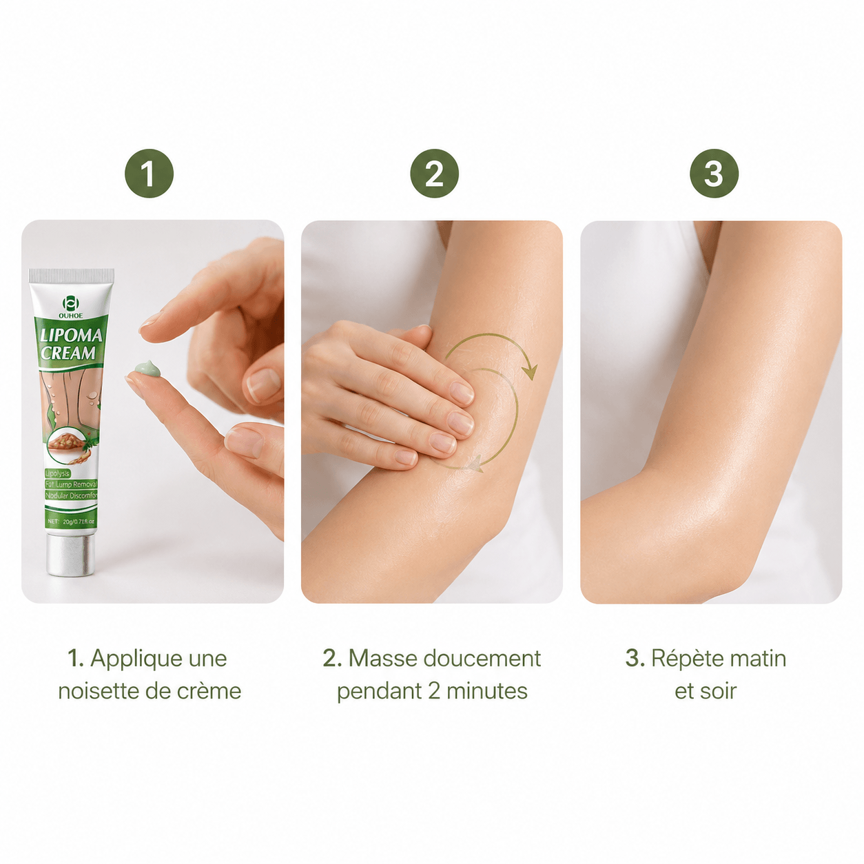 Retrouvez la confiance grâce à la CRÈME LIPOMA.