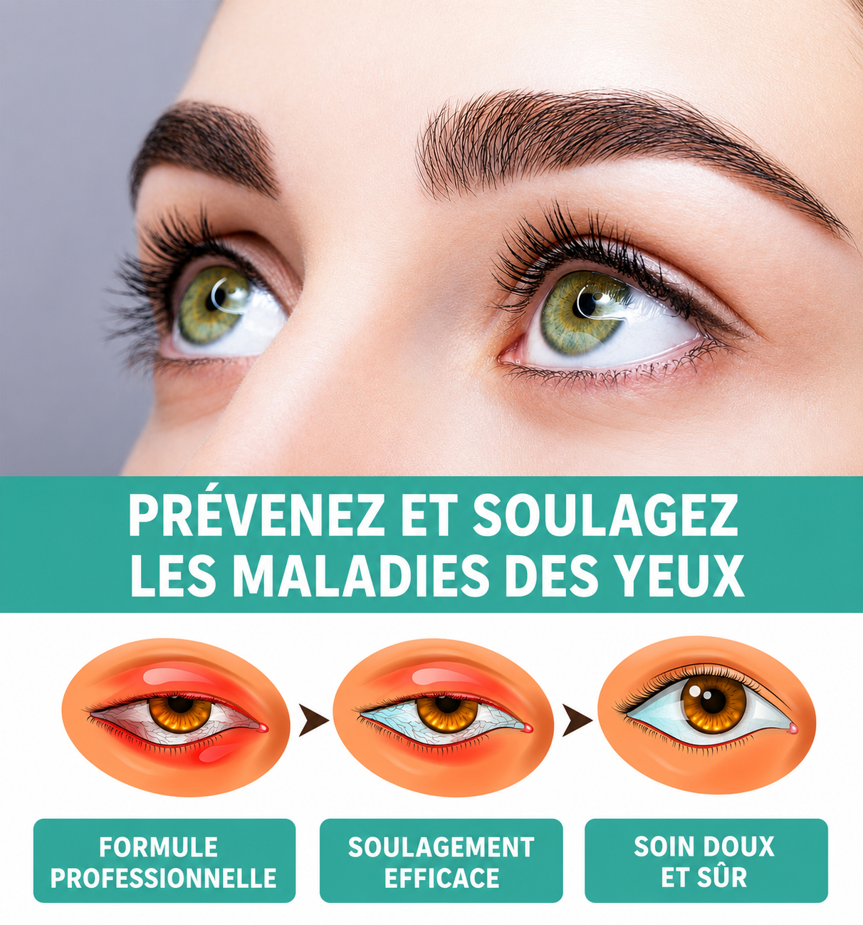 Rouleau d'Amélioration de la vision-soin Naturel pour vos yeux