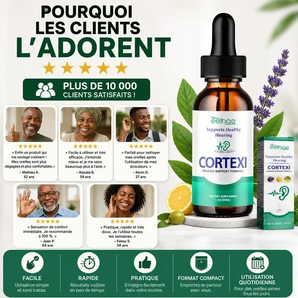 Gouttes auriculaires douces pour soulager les acouphènes